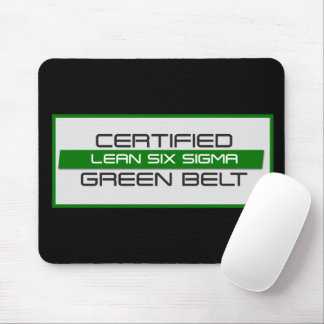 Tapis De Souris Ceinture verte certifiée Lean Six Sigma