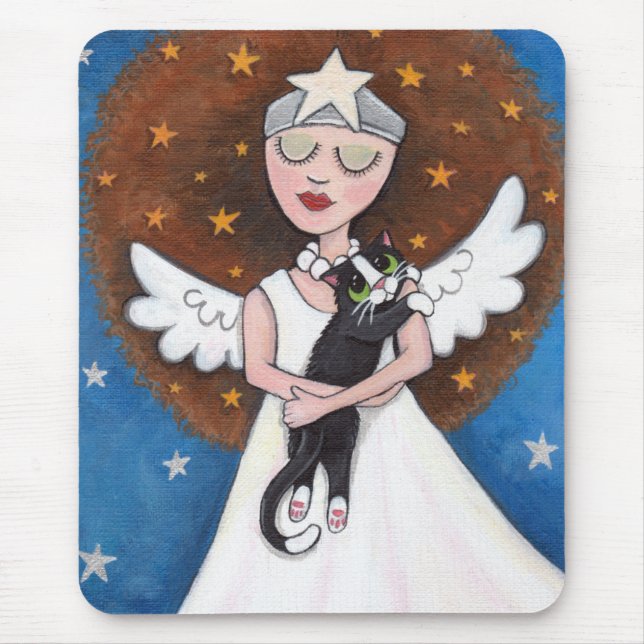 Tapis De Souris Celeste et son chat Mousepad (Devant)