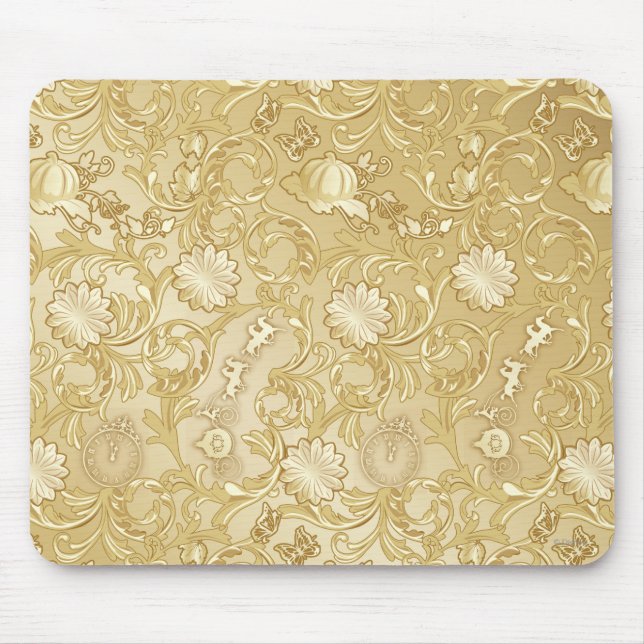 Tapis De Souris Cendrillon Ornat Motif doré (Devant)