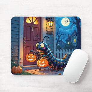 Tapis De Souris Centipède d'Halloween faisant un tour ou un traite