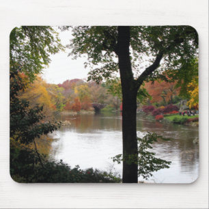 Tapis De Souris Central Park dans l'automne Mousepad