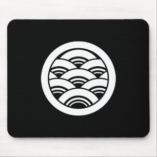 Tapis De Souris Cercle avec Seigaiha
