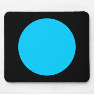 Tapis De Souris Cercle - bleu ciel et noir