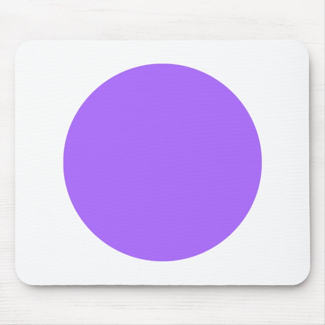 Tapis De Souris Cercle - bleu violet sur blanc (Devant)