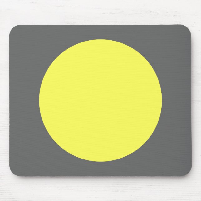 Tapis De Souris Cercle - lt Yellow et gris (Devant)