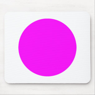 Tapis De Souris Cercle - Magenta sur blanc