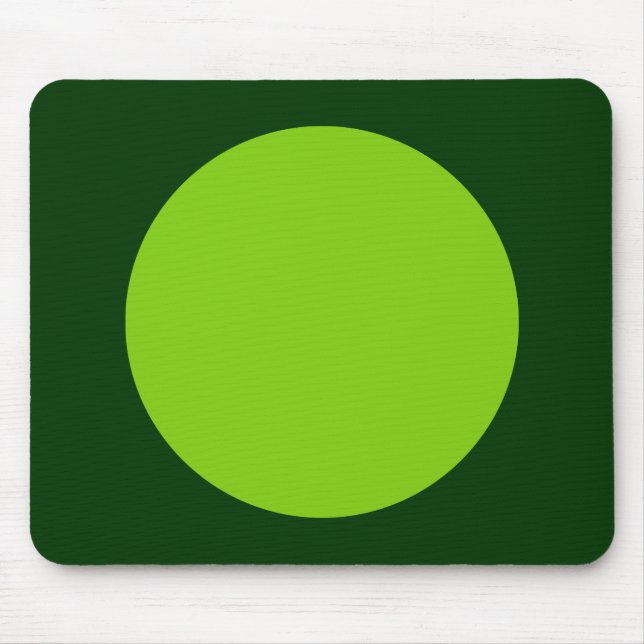 Tapis De Souris Cercle - Martian Green et Dk Green (Devant)