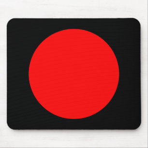 Tapis De Souris Cercle - rouge et noir