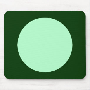 Tapis De Souris Cercle - Vert Fantôme et Vert Dk