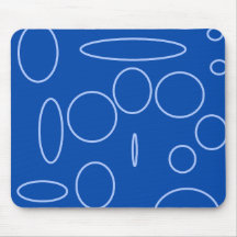 Cercles bleus Mousepad