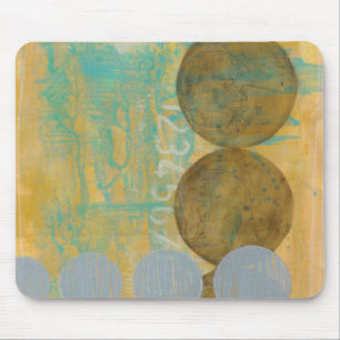 Tapis De Souris Cercles de brun foncé et de gris avec des nombres