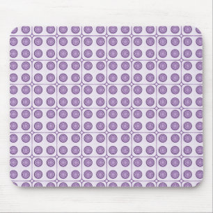 Tapis De Souris Cercles De Charme Rétro Mousepad, Violet