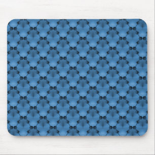 Tapis De Souris Cercles de funk rétro bleu vif Mousepad