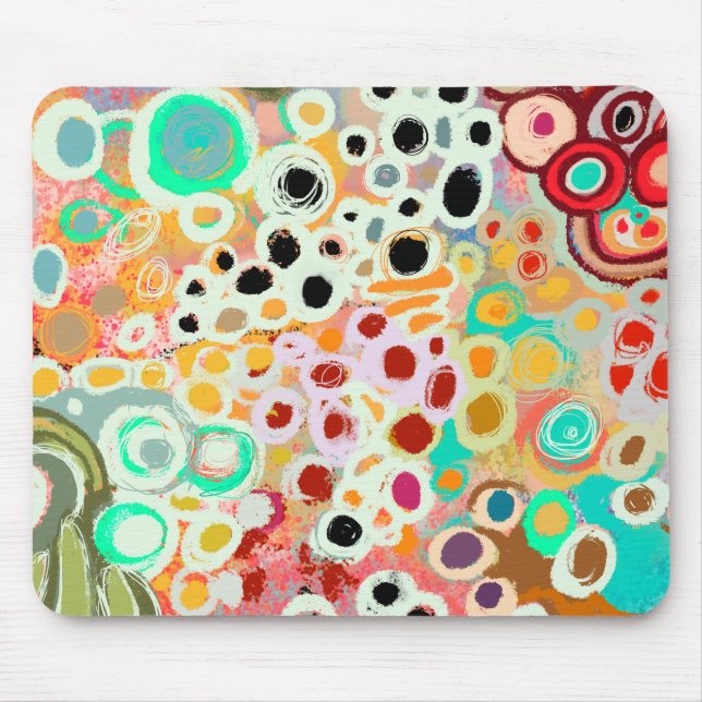 Tapis De Souris cercles drôles (Devant)