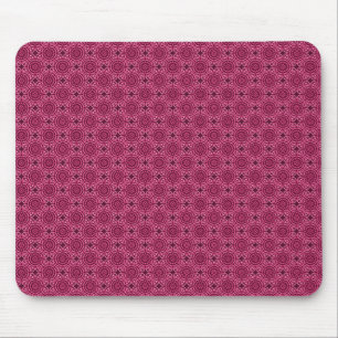 Tapis De Souris Cercles élégants rose foncé Mousepad