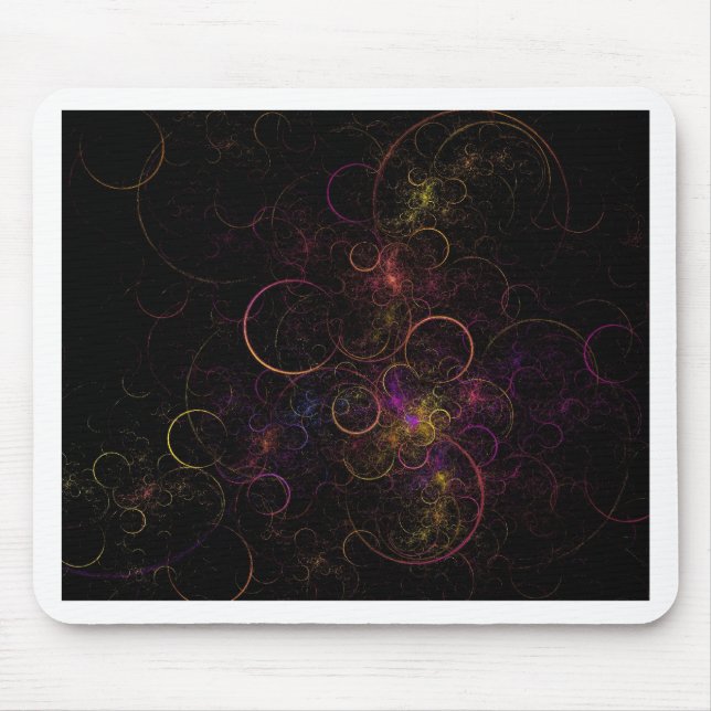 Tapis De Souris Cercles en pastel (Devant)