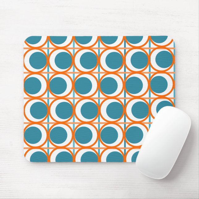 Tapis De Souris Cercles et lignes MCM (Avec souris)