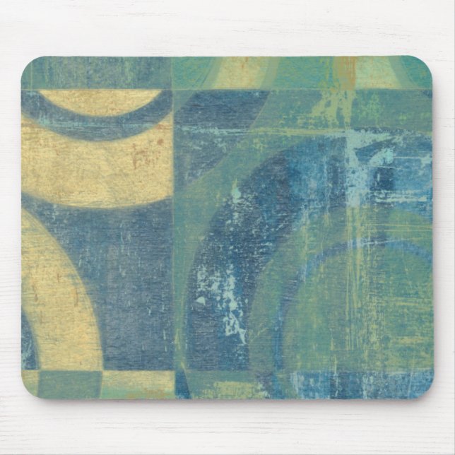 Tapis De Souris Cercles et panneaux multicolores (Devant)
