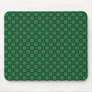 Tapis De Souris Cercles funky Vert Vibrant Mousepad