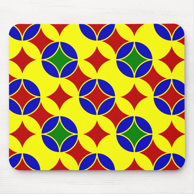 Tapis De Souris Cercles principaux-03-ORDINATEUR MOUSEPAD (Devant)