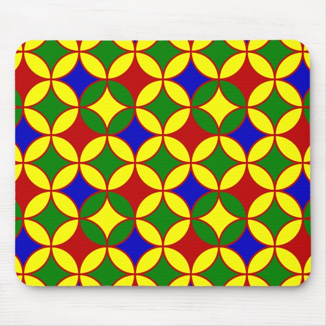 Tapis De Souris Cercles principaux-06-ORDINATEUR MOUSEPAD (Devant)