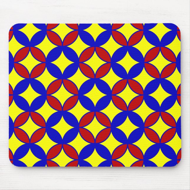 Tapis De Souris Cercles principaux-08-ORDINATEUR MOUSEPAD (Devant)