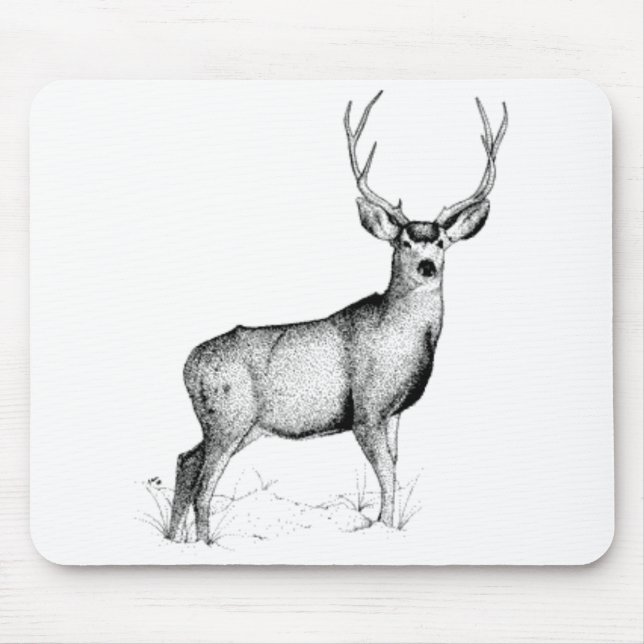 Tapis De Souris cerfs communs masculins (Devant)