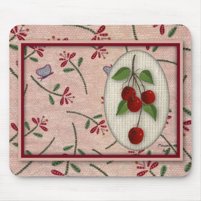 Tapis De Souris Cerises Mousepad (Devant)