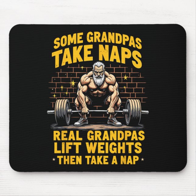 Tapis De Souris Certains Grandpas prennent des siestes de vrais Gr (Devant)