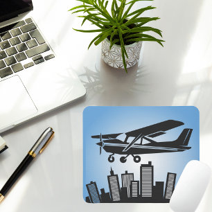 Tapis De Souris Cessna cool volant dans un ciel bleu au-dessus de