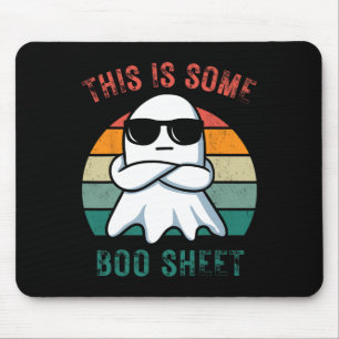 Tapis De Souris C'Est Drôle C'Est Un Boo Sheet Ghost Halloween Hom