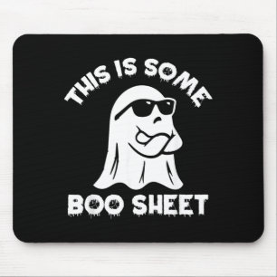 Tapis De Souris C'est du Papier de Boo Fantôme Drôle Rétro Hallowe