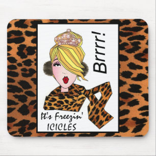 Tapis De Souris "C'est Freezin' Icycles !" Diva Mousepads