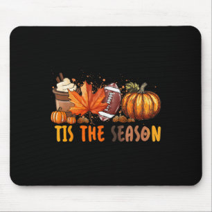 Tapis De Souris C'Est La Saison Automne Football Citrouille Café D