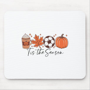 Tapis De Souris C'est la saison de soccer d'automne de Thanksgivin