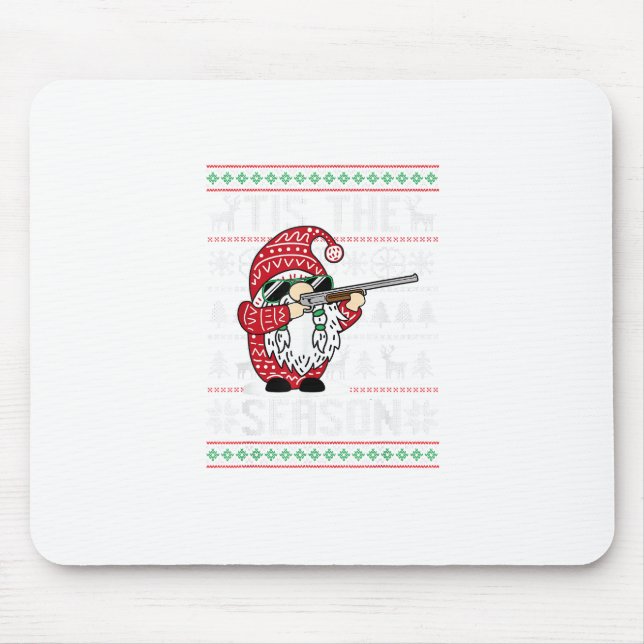 Tapis De Souris C'Est La Saison Deer Gnome Reindeer Noël (Devant)