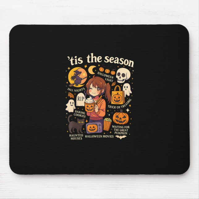 Tapis De Souris C'Est La Saison Halloween Anime Icons Design Autom (Devant)