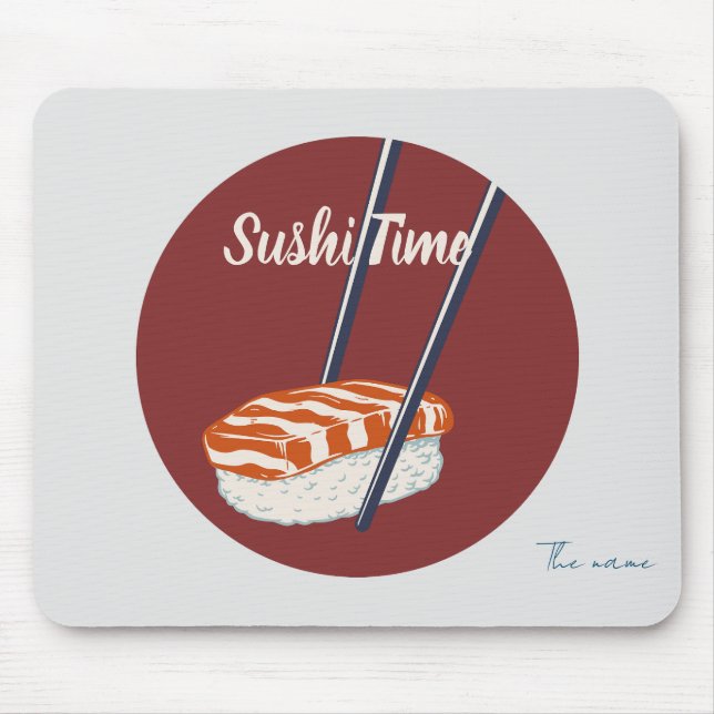 Tapis De Souris C'est l'heure du sushi, sushi (Devant)