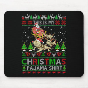 Tapis De Souris C'est ma chemise de pyjama de Noël Dragon barbu S