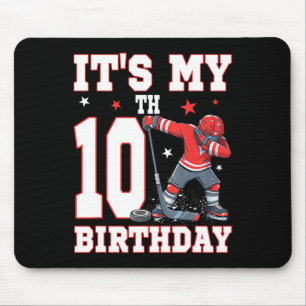 Tapis De Souris C'est mon 10ème anniversaire garçon hockey sur gla