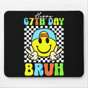 Tapis De Souris C'est mon 67e jour d'école Bruh Six Sept Meme Boy
