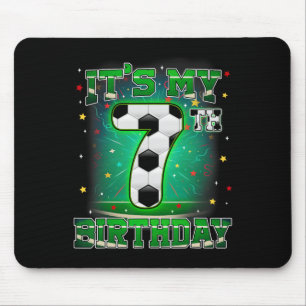 Tapis De Souris C'est mon 7e anniversaire Garçons Football 7 ans P