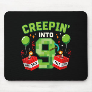 Tapis De Souris C'est mon 9ème anniversaire garçon joueur qui se g