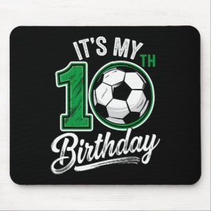 Tapis De Souris C'est mon anniversaire de 10 ans Football 10 ans d