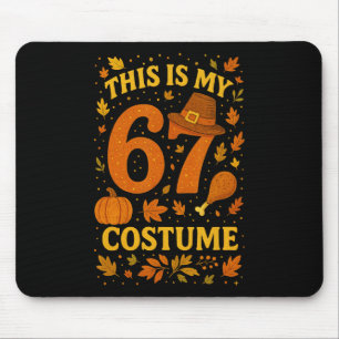 Tapis De Souris C'est mon costume de Thanksgiving 67 numéro 6 7 Mè