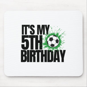 Tapis De Souris C'est mon joueur de football de 5 ans, 5e annivers