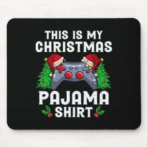 Tapis De Souris C'Est Mon Pajama De Noël Vidéo Du Gamer De Santa H
