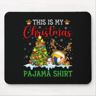 Tapis De Souris C'Est Mon Pajama De Volley-Ball De Noël