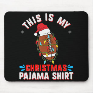 Tapis De Souris C'est mon pyjama de Noël Fun fan de football de No