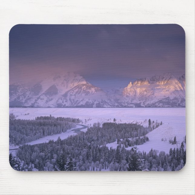 Tapis De Souris Chaîne Teton depuis Snake River Overlook, Grand (Devant)